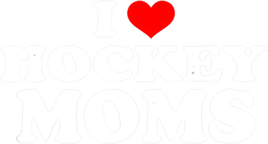 I Love Hockey Moms Funny Christmas Gift Polo