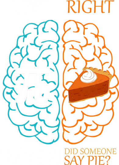 I Love Pie Funny Brain Mousepad