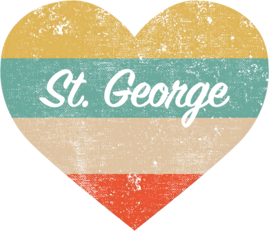 I Love St George Utah Vintage Distressed Retro Great Gift Women's Tank Top