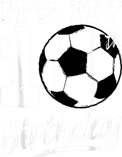 It's My 10th Birthday Soccer Player 10 Bday Party Team Button
