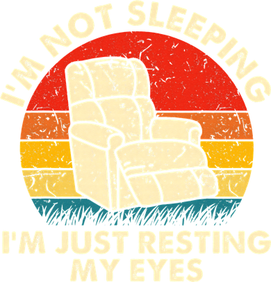I'm Not Sleeping I'm Just Resting My Eyes Fathers Dad Joke 11oz C Handle Ceramic Mug