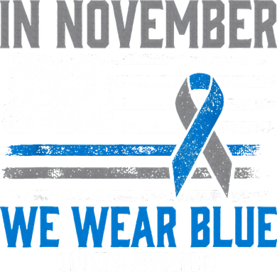 In November We Wear Blue T1D T2D Diabetic Diabetes Awareness Toddler Hoodie
