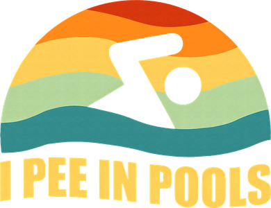 I Pee In Pools Retro Vacation Humor Swimming I Pee In Pools Polo