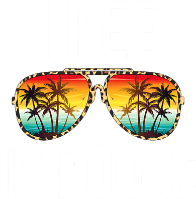 I Pee In Pools Funny Sarcastic Sayings Swim Swimmer Vacation Kids T-Shirt