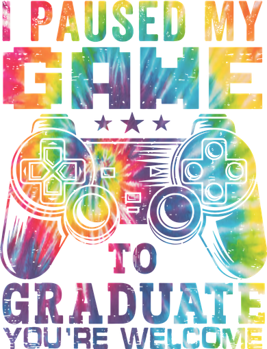 I Paused My Game To Graduate Video Gamer Graduation Men Boy Santa Hat