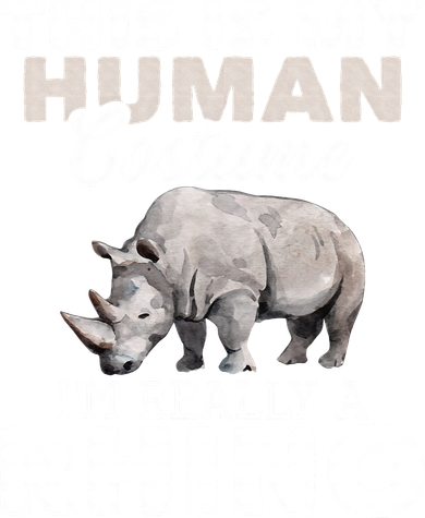 I'm Really A Rhino Rhinoceros Zoology Safari Animal Lover Women's Long Sleeve Shirt