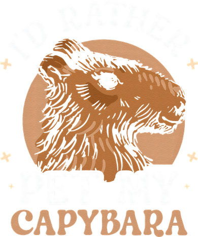 I'd Rather Pet My Capybara Animal Capybaras Rodent Lover Tote Bag