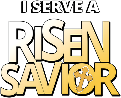 I Serve A Risen Savior Christian Faith Toddler T-Shirt