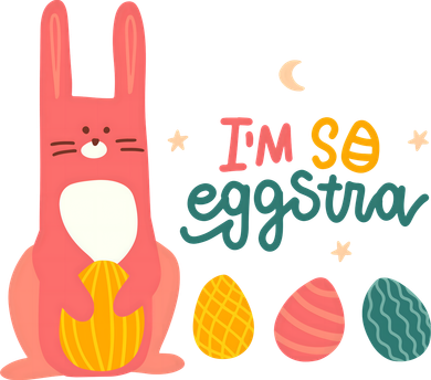 I'm So Eggstra Funny Extra Easter Holiday Baby Bodysuit