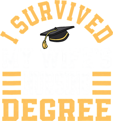 I Survived My Wife’s Nursing Degree CNA LPN Nurse Button