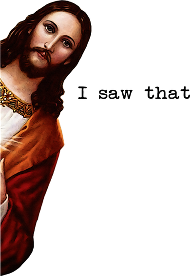 I Saw That Funny Jesus Christian Women's Hoodie