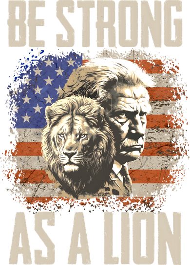 I Stand With Trump Be Strong As A Lion Polo