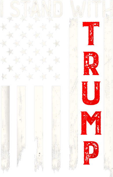 I Stand With Trump Vintage Us Flag Trump Support Vintage Us Flag Trump Supporter Kids T-Shirt