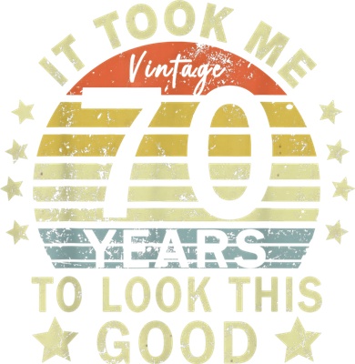 It took me 70 years to look this good 70th Birthday vintage Women's Hoodie