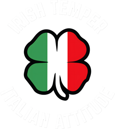 Irish Temperr With An Italian Attitude Clover St Patrick Day Ornament