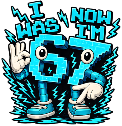 I Was 6 Now I'm 7 6-7 Seven Year Old 7th Birthday Kids Sweatshirt