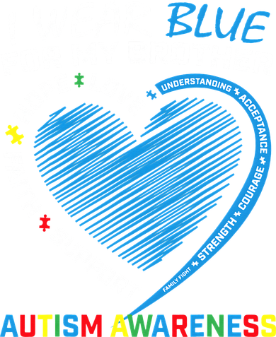 I Wear Blue For My Brother Autism Awareness Ornament