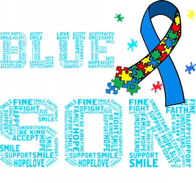 I Wear Blue For My Son Autism Awareness Mom Dad Doddie Hoodie