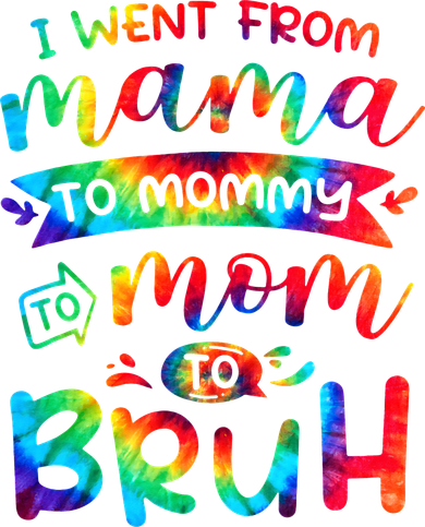 I Went From Mama To Mommy To Mom To Bruh Funny Mother Gag 11oz C Handle Ceramic Mug