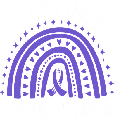 I Wear Purple MPS Awareness Kids T-Shirt