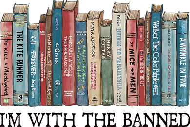 I'm With The Banned Book Coaster