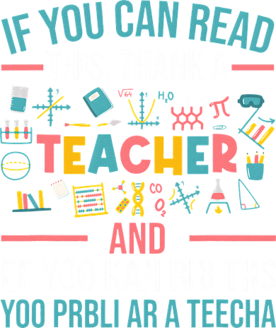 If You Can Read This Thank A Teacher Funny Teacher Women's Tank Top