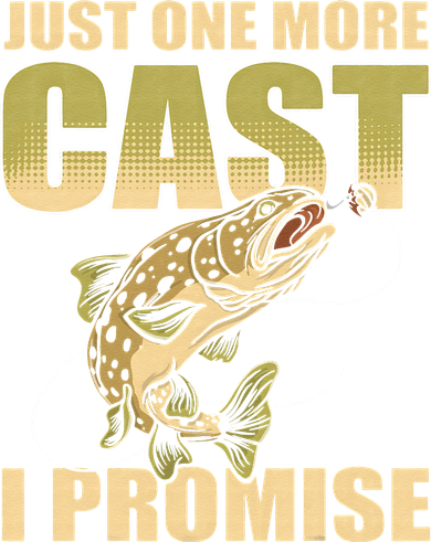 Just 1 More Cast I Promise Fish Fishing Golf Towel