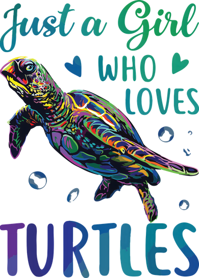 Just A Girl Who Loves Turtles Watercolor Sea Ocean Gift Hat