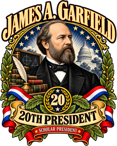 James A. Garfield 20th President Scholar President Kids Sweatshirt