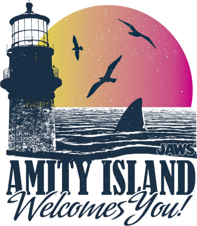 Jaws Amity Island Welcomes You Sunset Great Gift Hoodie