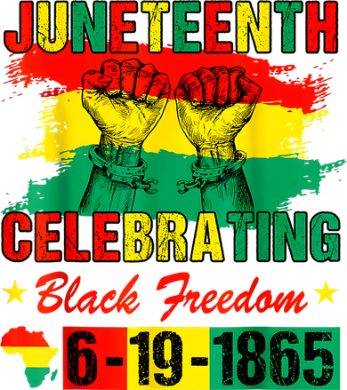Juneteenth Breaking Every Chain Since 1865 African American Women's Long Sleeve Shirt