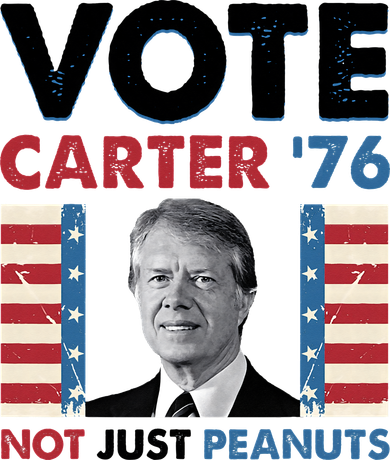 Jimmy Carter Vote Carter '76 Not Just Peanuts Apron