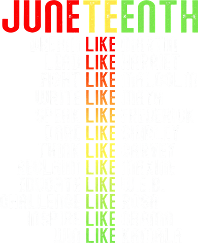 Juneteenth Dream Like Leaders Black Bucket Hat