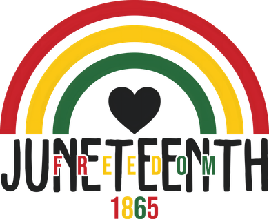 Juneteenth Freedom 1865 Rainbow Baby Bodysuit