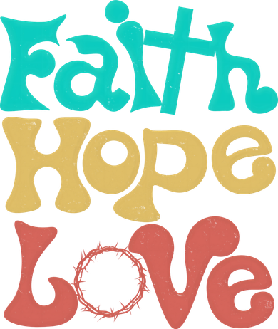 Jesus Faith Hope Love Retro Sweatshirt