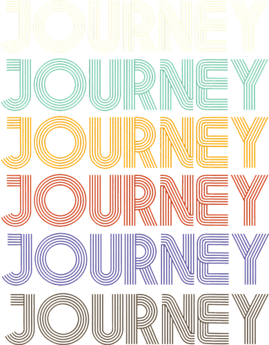 JOURNEY First Name Retro Vintage 90s Stylet Kids Hoodie