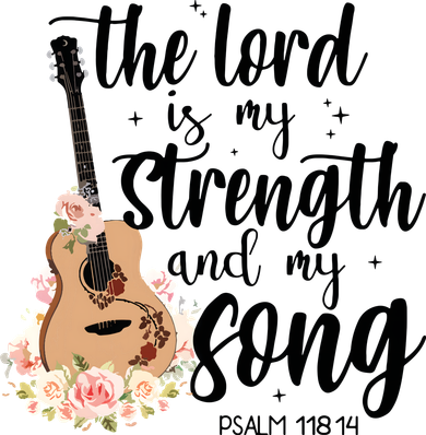 Jesus Guitar The Lord Is My Strength My Song Hoodie