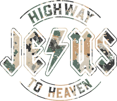 Jesus Highway To Heaven Camo Camouflage Bucket Hat