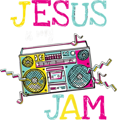 Jesus Is My Jam Christian Faith Religion Music Lover Kids Hoodie