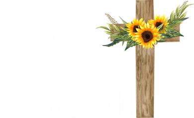 Jesus Is Risen Sunflower Cross Easter Golf Towel