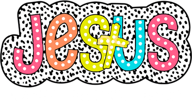 Jesus Is The Way The Truth The Life Christian Dalmatian Dots Gift Kids Long Sleeve Shirt