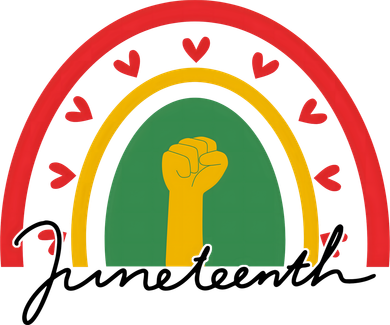 Juneteenth Rainbow Heart Fist Women's Tank Top