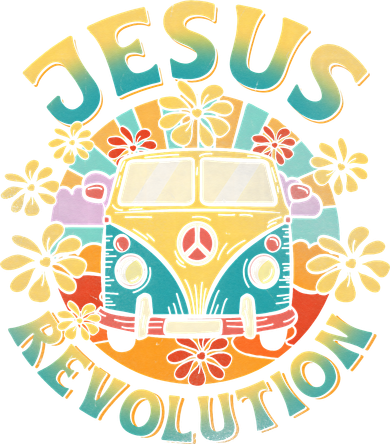 Jesus Revolution People Bus Christian Faith Costume Polo