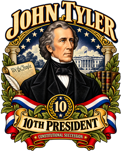 John Tyler 10th President Constitutional Succession Women's Tank Top