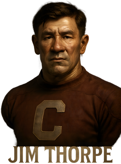 Jim Thorpe Hyper Realistic Digital Art Kids T-Shirt