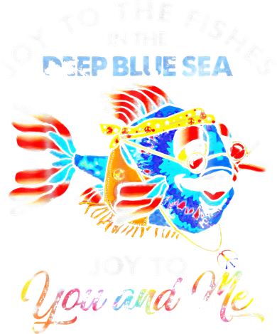 Joy To The Fishes In The Deep Blue Sea Joy To You And Me Women's Long Sleeve Shirt
