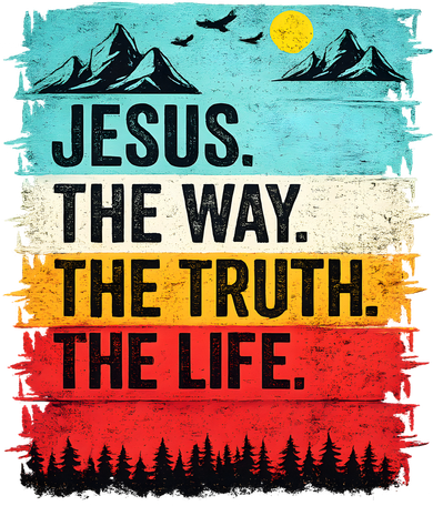 Jesus The Way Truth Life Christian Worship Kids Sweatshirt