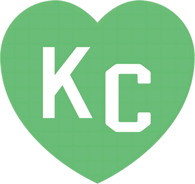 Kc Green Heart Kc Kansas City Green 2 Letter Kc Hearts Kc Funny Gift Baby Bodysuit