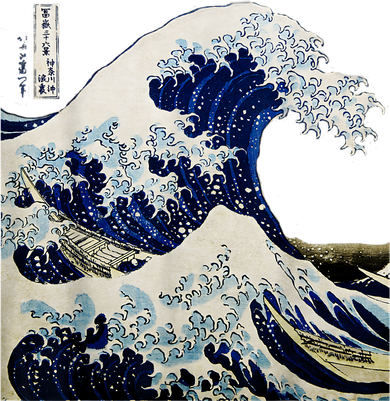 Kanagawa Japanese The Great Wave Kids Long Sleeve Shirt