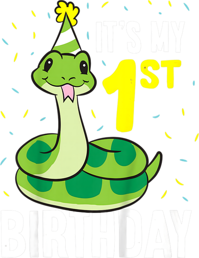 Kids Snakes Its My 1st Birthday 1 Year Old Birthday Baby Bodysuit